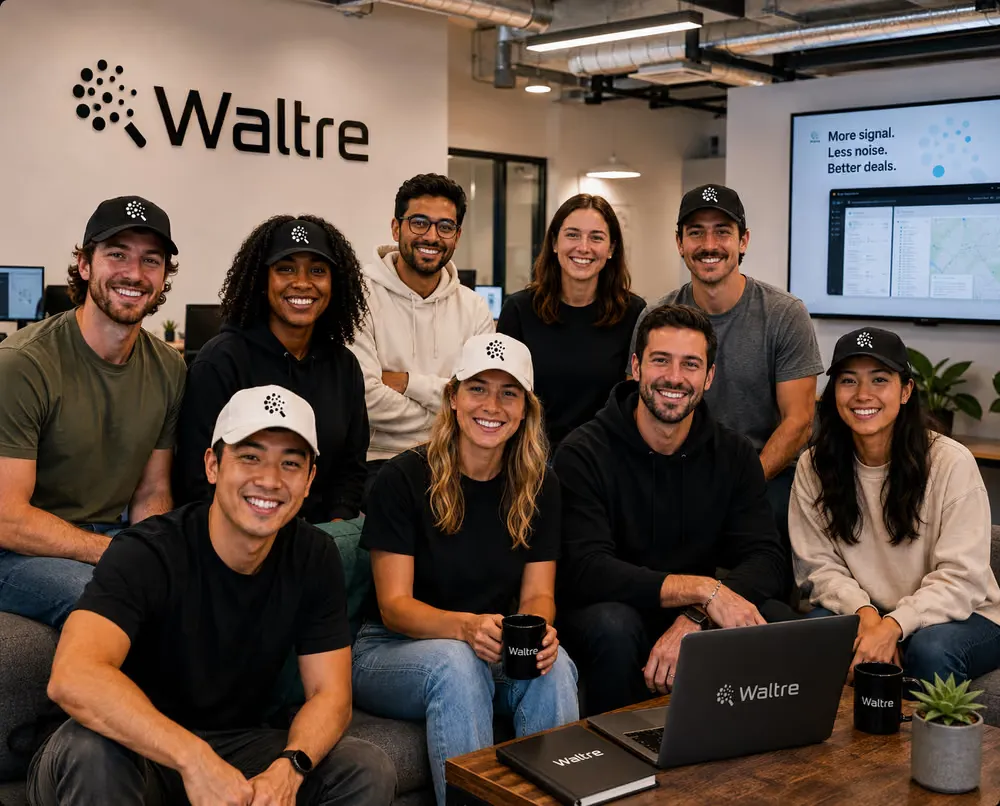 The Waltre team in the office